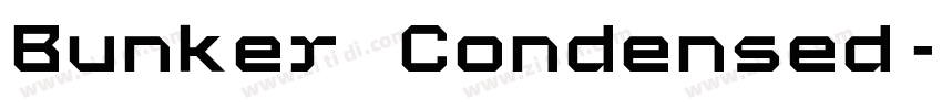 Bunker Condensed字体转换
